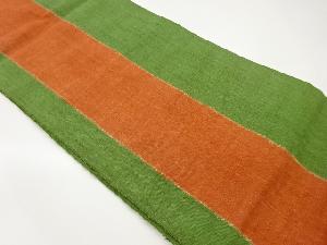 手織り真綿紬抽象模様織出し名古屋帯